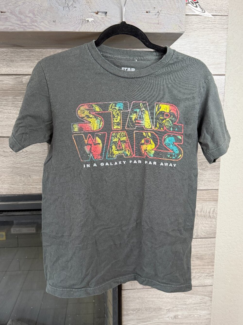Star Wars Galaxy Far Far Away Graphic Tee Charcoal Size S